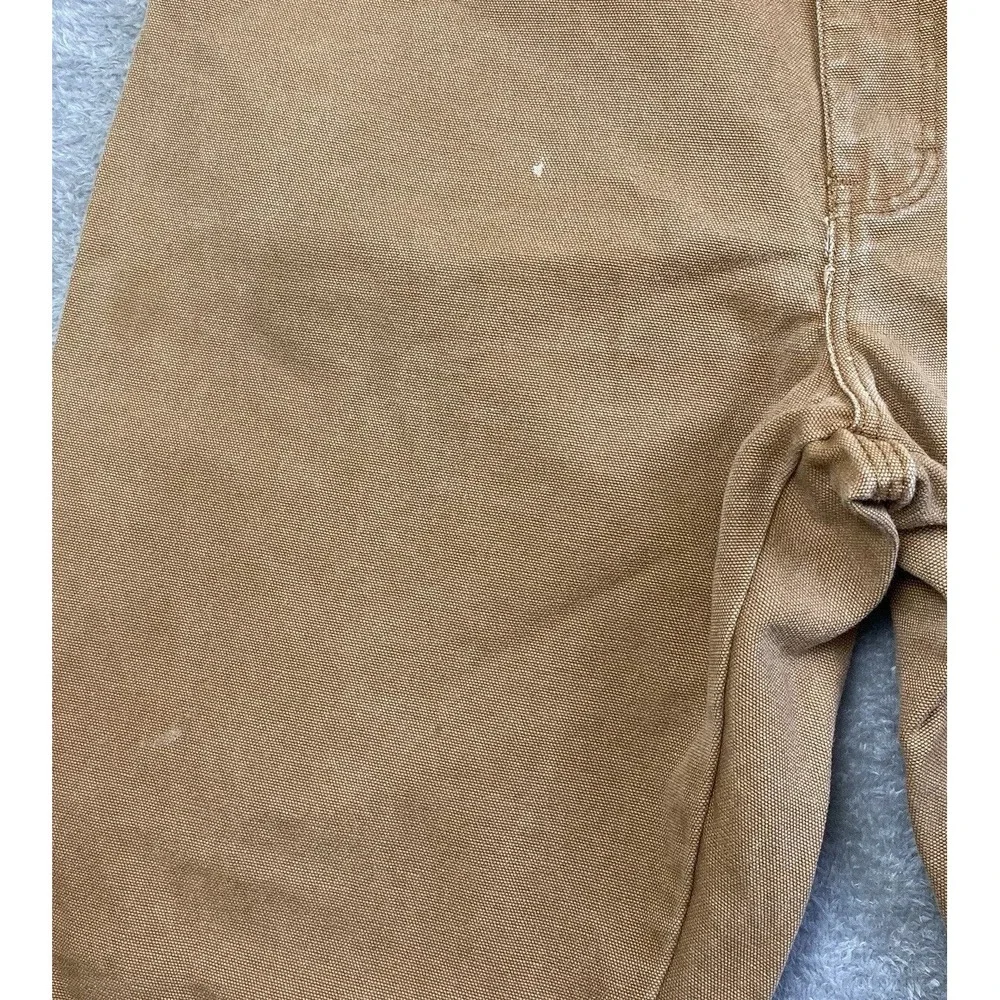 Dickies Jeans Men Sz 36x32 Brown Canvas Cotton Carpenter Painter Work Pants